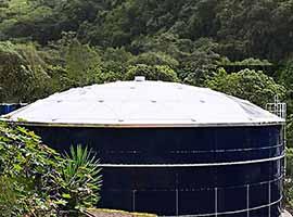 에콰도르 의 농업용 물 처리 프로젝트 를 위한 유리 - 합성 - 철기 탱크 7