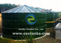 어두운 녹색 유리 녹조철 탱크 바이오가스 소화기, CSTR, AF 바이오가스 보유기 저장 장치와 함께