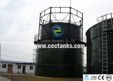 바이오가스 플랜트/폐기물 처리 플랜트용 유리 합성 강철 물 보유 탱크