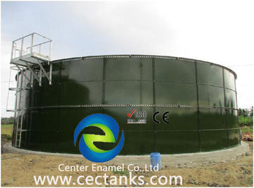 산성 500000 갤론 센터 에나멜 조립 탱크 / 유리 포위 철 탱크