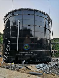 어두운 녹색 농업용 물 저장 탱크 볼트 된 유리 - 합성 - 철강
