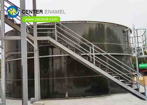 어두운 녹색 액체 방수 20m3 화재 물 탱크