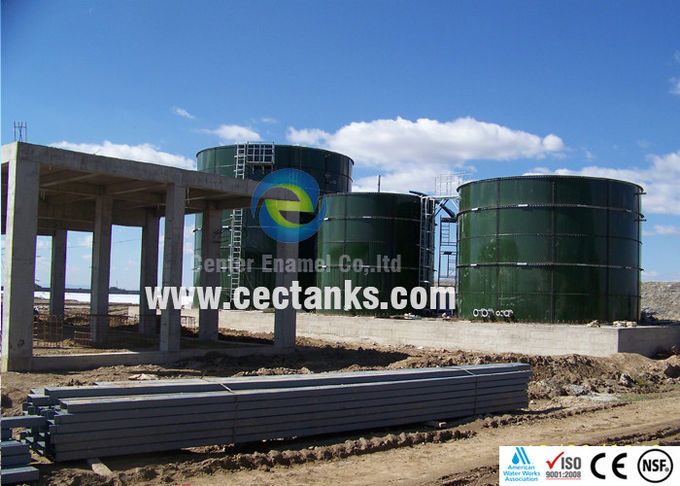 바이오가스 플랜트/폐기물 처리 플랜트용 유리 합성 강철 물 보유 탱크 0