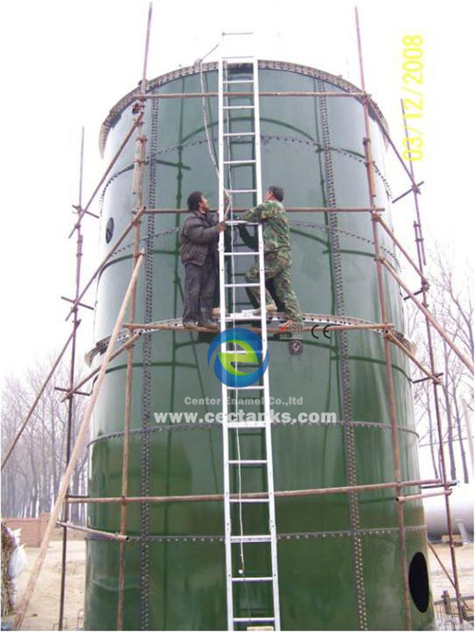 바이오가스 플랜트 전기 생산 유리 합성 철강 탱크, ART 310 철강 등급 1