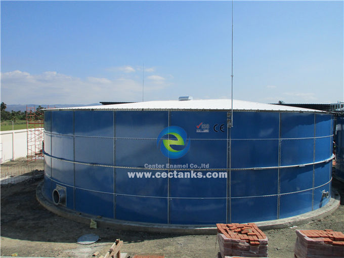미니 바이오가스 아에로브 디게스터 탱크, 가스 / 액체 방수용 스틸 탱크에 녹은 유리 1
