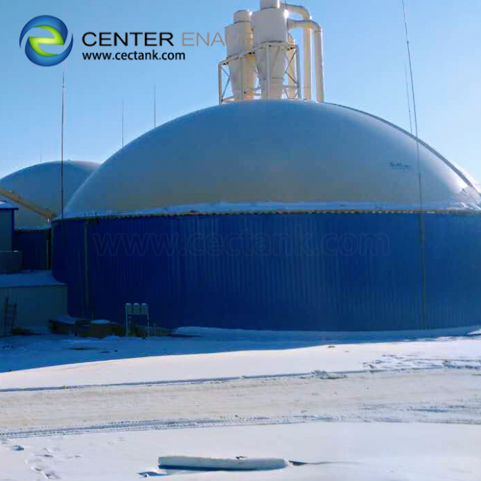 biogas 생산을 위한 도망된 강철 혐기성 소화 탱크
