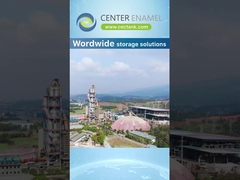 식수 저장용용 중앙 에나멜 유리 배열 철 탱크