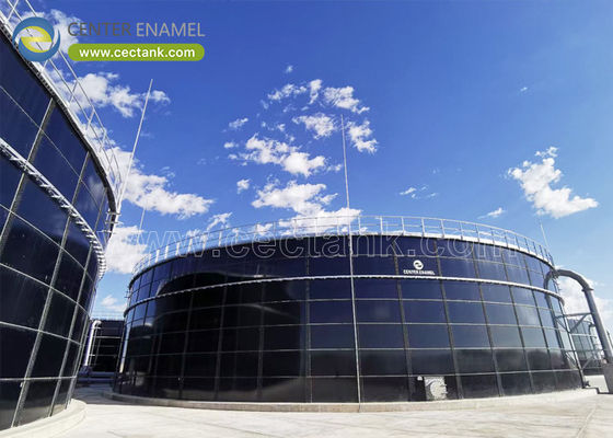 AWWA D-103/09에 따라 설계된 더 높은 부식 저항 능력을 가진 슬러지 저장 탱크