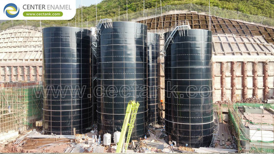 ISO9001:2008에서 제조 된 철강에 녹인 유리 폐수 저장 탱크 품질 통제 시설: 폐수 저장을위한 프리미엄 솔루션