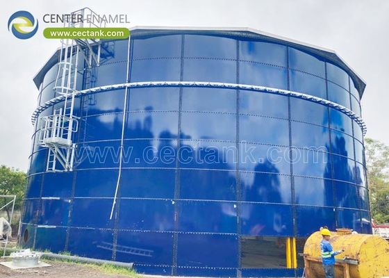AWWA D103-09 설계 표준과 맞춤형 유리 배열 물 저장 탱크