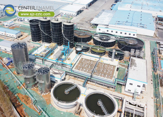 센터 에나멜 바이브런트 솔루션 CSTR 기술로 폐수 처리 염색 바이오 가스 공장 프로젝트