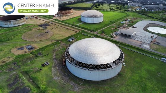 비료 저장 탱크-중심 에나멜용 알루미늄 지오데식 돔 지붕