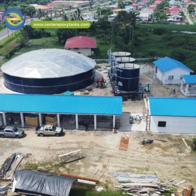 수확된 비물 탱크용 알루미늄 돔 지붕: 비물용으로 견고하고 밀폐된 지붕을 제공한다