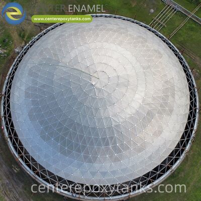 용접된 탄소 강철 혼합 원유 탱크용 내부 부동 지붕: 복잡한 석유 혼합 과정에서 빛 끝 손실을 방지합니다.