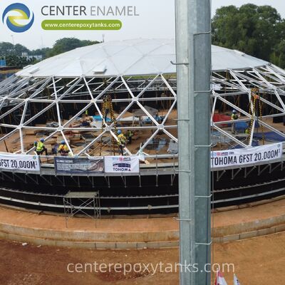 용접된 스테인리스 스틸 석유화학 제품 저장 탱크용 알루미늄 돔 지붕: 공격적인 화학 증기 및 산업 환경에 대한 우수한 부식 저항을 제공합니다.