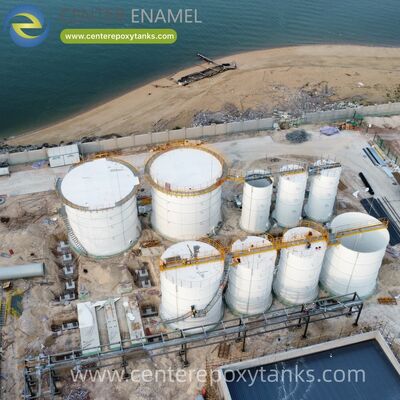 아에로브 원자로 탱크로 볼트 된 물 저장 탱크: 유기 분해 및 바이오 가스 관리를위한 공기 밀폐 격리 장치를 제공합니다.