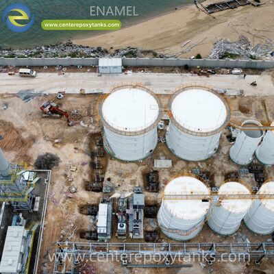 화재 보호용으로 볼트 된 철강 탱크 물 탱크: 도시 및 산업 화재 방어를 위해 사용되는 구조 철강 격리 장치.