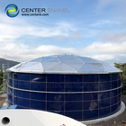 석유 저장 탱크를위한 맑은 스판 알루미늄 지오데식 돔 지붕