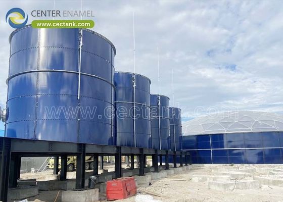 Landfill Leachate Storage Tanks for Chemical Collection by Waste Management Teams