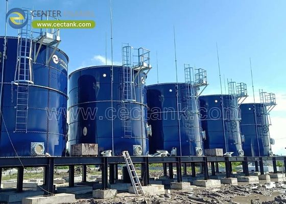 Glass-Fused-to-Steel Sludge Storage Tank for Wastewater Treatment Projects