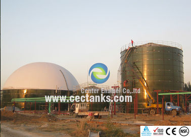 혐기성 발효작용을 위한 Biogas 발전소 유리에 의하여 융합되는 강철 탱크