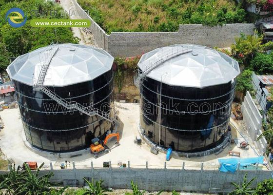 센터 에나멜: 첨단 알루미늄 돔 지붕으로 폐수 저장 탱크 성능 및 환경 관리 향상