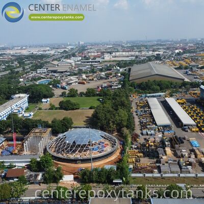 슬러지 버퍼 탱크용 알루미늄 돔: 휘발성 유기 화합물 배출을 최소화 하는 데 도움 이 되는 기상 에 견딜 수 있는 밀봉 을 만든다