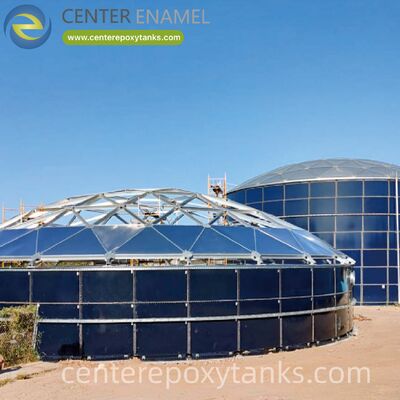 내부 떠있는 지붕과 함께 용접 된 철제 제트 연료 저장 탱크: 안전을 위해 연료 건조성과 순도를 유지