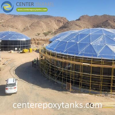 용접 강철 산업용 오일 탱크용 외부 부유식 지붕: 공정 오일을 습기 및 대기 오염으로부터 보호