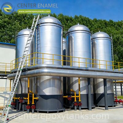 용접 된 탄소 강철 가벼운 연료 기름 저장 탱크를 위한 외부 부동 지붕: 덜 점착성 기름 유형에서 증발 손실을 최소화