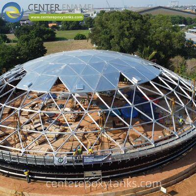 용접 된 스테인리스 스틸 오일 저장 탱크용 알루미늄 돔 지붕: 제품 손실을 극적으로 줄이고 대규모 저장용 유지 보수 없는 커버를 제공합니다