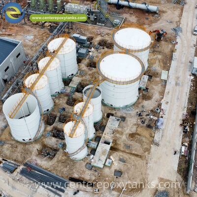 농장 물 저장 탱크로 볼트 된 철강 탱크: 일반 관개 및 농업 물 관리에 대한 내구적인 저수지.