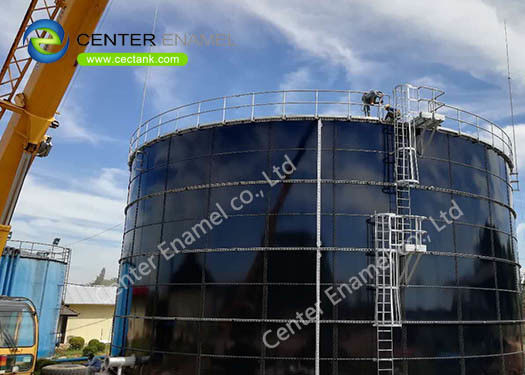 재생 에너지 생산을 위한 유기 폐기물 소화기로서 볼트 된 철강 무산화 소화 탱크